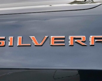 Premium Cast Vinyl Decal Letters for 2019-2025 Silverado Fender and Tailgate Emblems