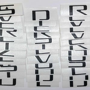 Premium Cast Vinyl Decal Letters for 2019-2025 Silverado Fender and Tailgate Emblems bild 2