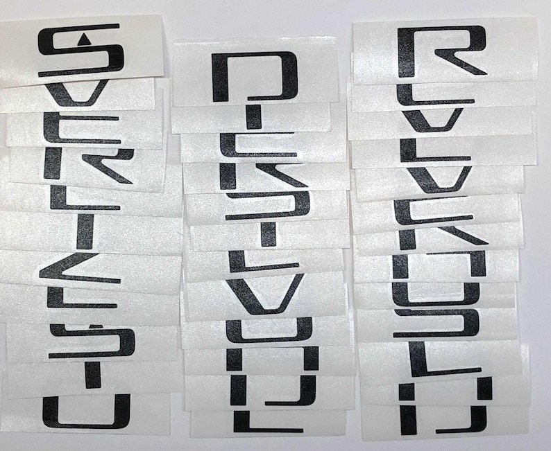 Premium Cast Vinyl Decal Letters for 2019-2025 Silverado Fender and Tailgate Emblems bild 2