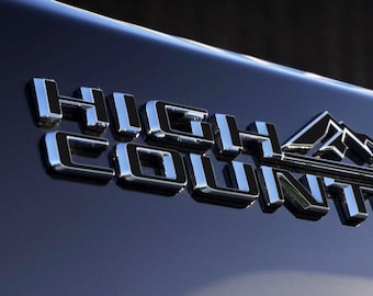 Premium Cast Vinyl Decal Letters for 2020-2026 Silverado High Country Fender and Tailgate Emblems