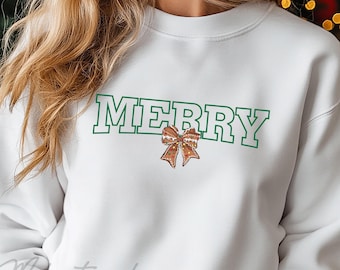 Koszula z piernikową kokietką, bluza świąteczna, bluza z kokardą świąteczną dla kobiet, sweter świąteczny, koszula z kokardą piernikową