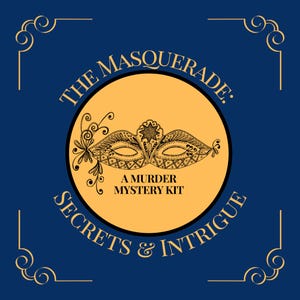 Victorian Masquerade Murder Mystery Party Printable Game (8-20 Guests) | A Night of Secrets & Intrigue | Adult Party | DIY Murder Mystery