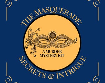 Victorian Masquerade Murder Mystery Party Printable Game (8-20 Guests) | A Night of Secrets & Intrigue | Adult Party | DIY Murder Mystery