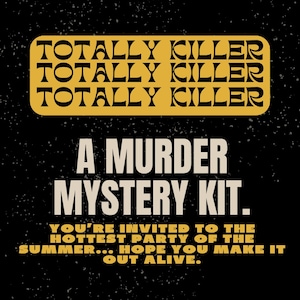 Juego de misterio de asesinato imprimible con temática de los 80, totalmente asesino / Juego de fiesta de misterio de asesinato / Misterio de asesinato de los 80 / Cena de misterio de asesinato de los 80