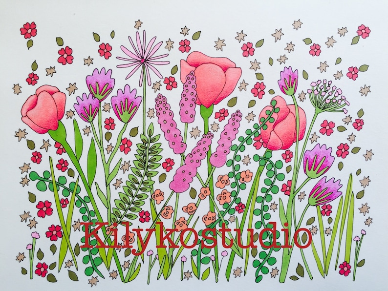 900 Wildflower Coloring Pages Pdf For Free