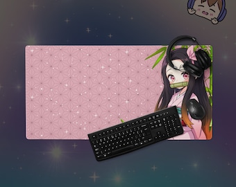 Nezuko Mouse Pad, Desk Mat, Gaming Mouse Pad XXL (36x18) Inch Demon Slayer