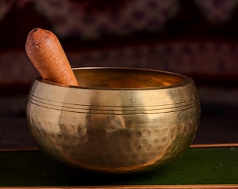 Handmade Tibetan Singing Bowl ,Yoga Sound Healing Instrument | Spiritual Meditation & Home Decor