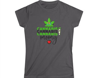 Cannabis Momy - Wiet-T-shirt voor dames