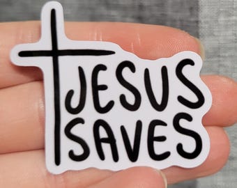 Naklejka Jezus Ratuj V1