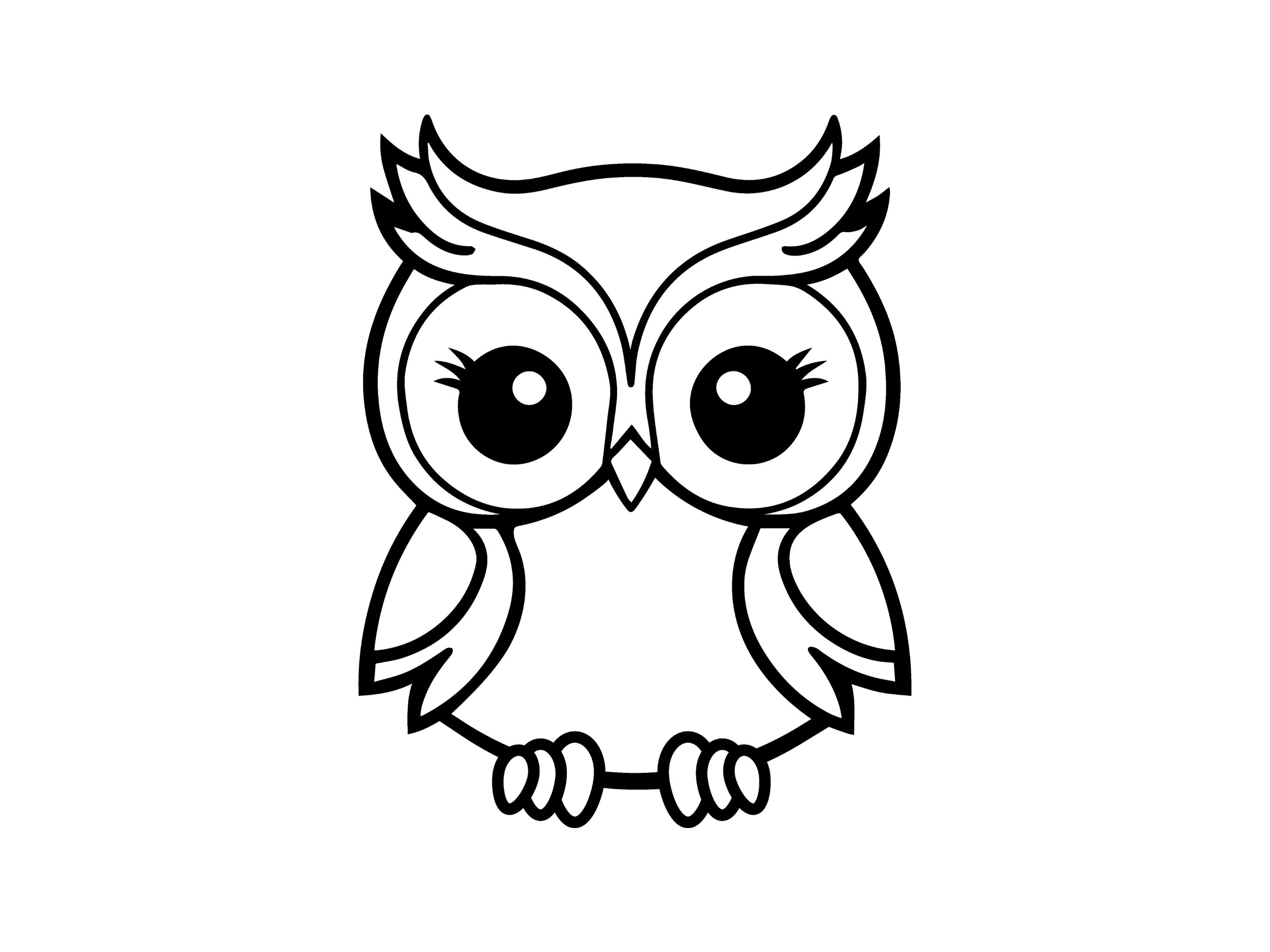 Cute Girl Owl SVG for DIY, Circut and Pod. Instant Download + Commercial Use. Free PNG owl included!