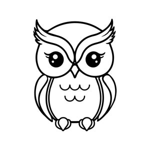 Niedliche Eule SVG für DIY, Circut und Pod. Sofort Download + Kommerzielle Nutzung. PNG Eule inklusive!