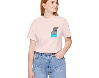 Mol in een chemiebeker - Unisex T-shirt met korte mouwen