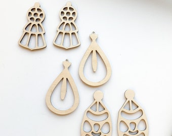 Drop Earring Variety Pack for Macramé Jewelry - natural