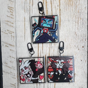 Hazbin Hotel [Box Boys] 3 in Epoxy Schlüsselanhänger