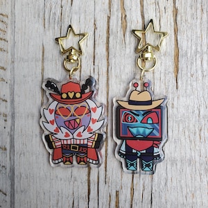 Hazbin Hotel [Cowboys] Vox & Valentino 1.5in Keychains