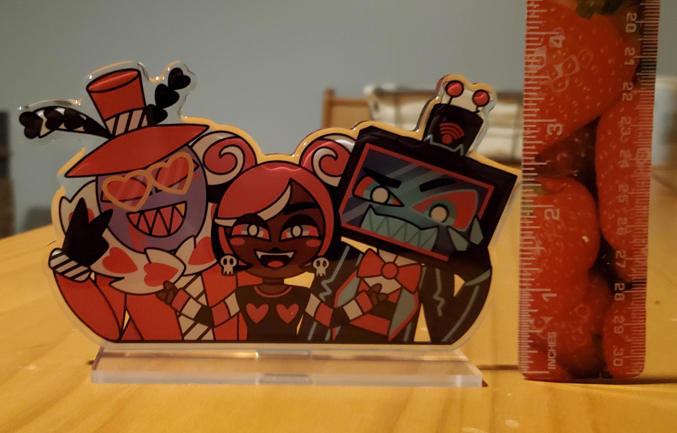 The Vees 3.5in Front Side Epoxy Acrylic Standee [hazbin