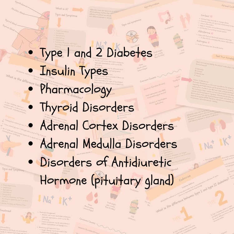Endocrine System Nursing Study Guide Endocrine Disorders Endocrine