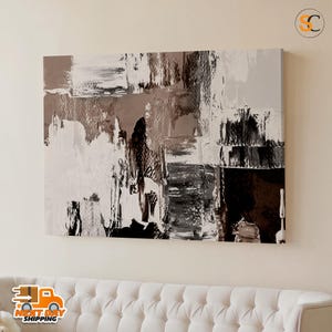 Scandinavian Wall Arte, Beige Wabi Sabi Wall Art, Beige Brown Abstract Painting Neutral, Light Brown Abstract Painting Canvas, Canvas Art
