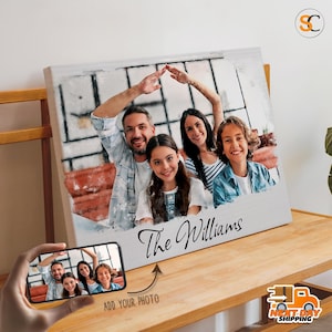 Custom Family Portrait, Canvas Prints, Photo To Canvas, Family Photos, Wall Decor, Canvas Wall Art, Photography Print, Photo Canvas