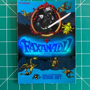 Faxanadu Famicom JP Box Art Sticker 3.5&quot;x2.5&quot; Glossy Decal Holographic Rainbow Vinyl