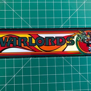 Warlords Arcade Marquee Bookmark 2.9&quot;x6.9&quot; Holographic Rainbow