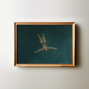 Serene Minimalist Seascape Oil Painting | Neutral Coastal Wall Art for Cottage Core Decor | Printed and Shipped