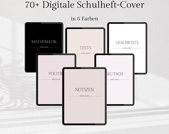 Digitale Schulheftcover GoodNotes, iPad 70+