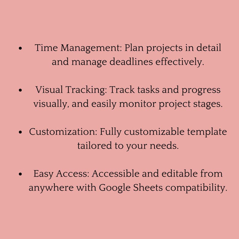 Gantt Chart for Google Sheets, Project Management Tool, Task Scheduling ...