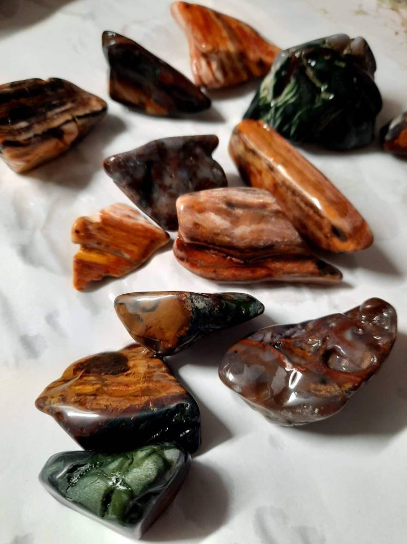 2lb Lot 6 Different Rock Variety Mixed Small Rough To Tumble Etsy