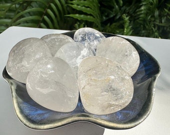 Milky Quartz Tumbled Stone – Crown Chakra Crystal | Cancer & Pisces Astrology Gifts | Imbolc or Ostara Altar Table | Meditation Crystal Gift