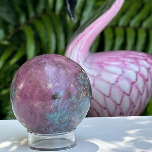Ruby Kyanite 53mm sphere. UV Reactive!!