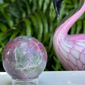 Ruby Kyanite 53mm sphere. UV Reactive!!