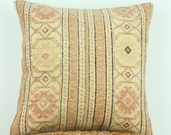 Kilim Pillow Cover, Handmade Throw Pillow cover, boho pillow, decorative pillow, cushion cover, accent sofa pillow, living room decor pillo