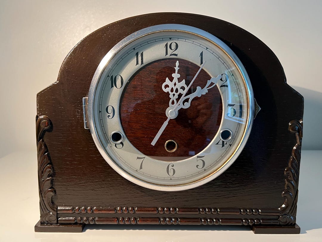 Foreign Marked German Mantle Clock With a Modern Twist 1926-1940 - Etsy