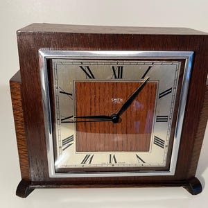 Beautiful Vintage Art Deco Smith Sectric electric mantle clock  with a modern twist