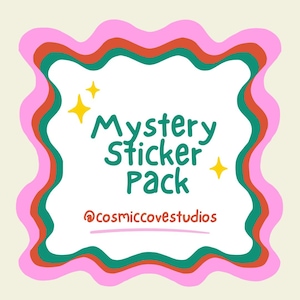 Mystery sticker pack | grab bag | anime decals | blind bag | cute random stickers perfect for water bottles, laptops and notebooks