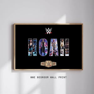 WWE Personalised Wall Print