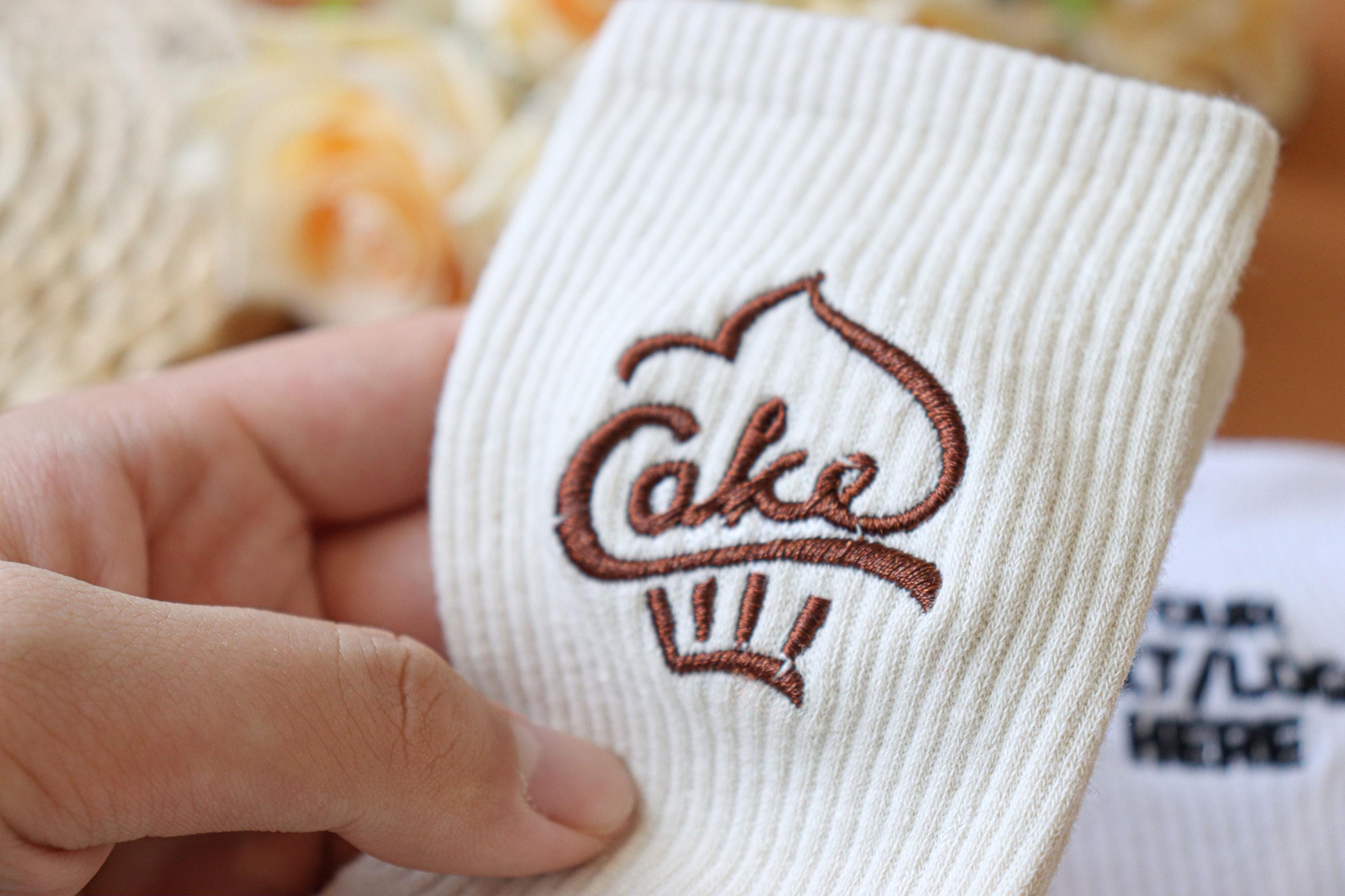 Customized embroidered socks with your name, text, and logo, personalized women&#39;s socks, personalized unique gifts, sports socks, team socks