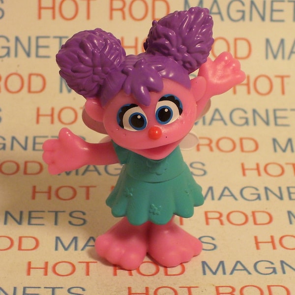 Abby Cadabby #2 3D Figure Magnet - Sesame Street, Big Bird, TV, Cartoon, Kids Room, Cake Topper, Collectible, Party Favor, Birthday Gift