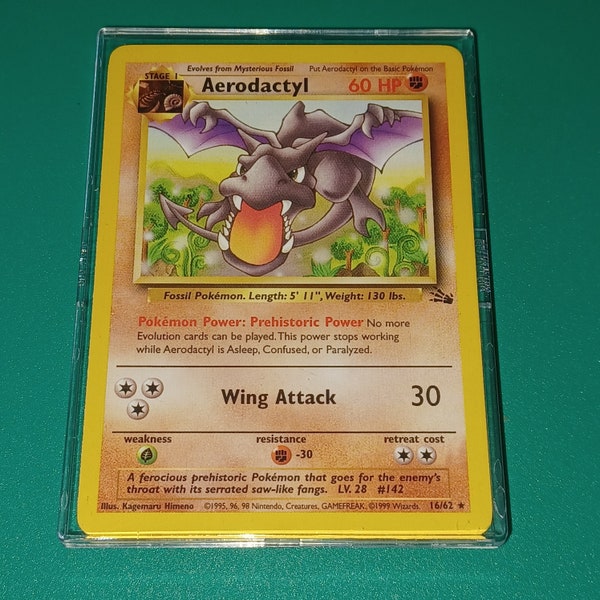 Changeable Magnet - Aerodactyl - Movie, Refrigerator, Man Cave, Party Favor, Kids Room, Pokemon, Fossil, Collectible Card, Cartoon, TV