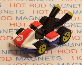 Super Mario Kart Magnet : Hot Rod, Refrigerator, Garage, Birthday Gift, Party Favor, Video Game, Cake Topper, Nintendo Game System, Driving
