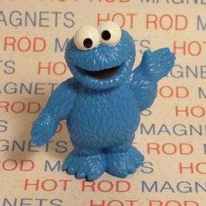 Cookie Monster #2 3D Figure Magnet - Sesame Street, Big Bird, TV, Cartoon, Kids Room, Cake Topper, Collectible, Party Favor, Birthday Gift