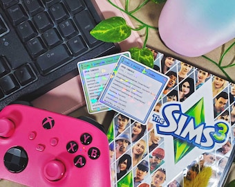 SIMS3 CHEAT CODE STICKER: Holographic | Waterproof for laptop & water bottle | Made in Canada