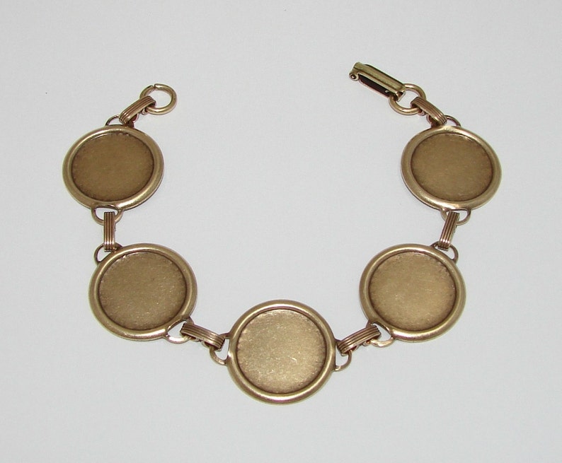 Bracelet Blanks Matte Brass Ox Link Bracelet Blank with 18mm Etsy