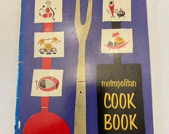 1950s Metropolitan Cook Book 1957 Vintage Cook Book Booklet