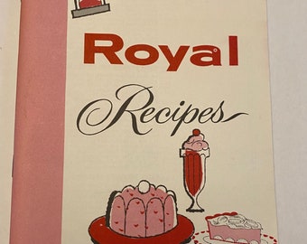 1960's Time Tested Royal Recipes Vintage Cookbook Booklet Using  Gelatin Pudding Pie Fillings