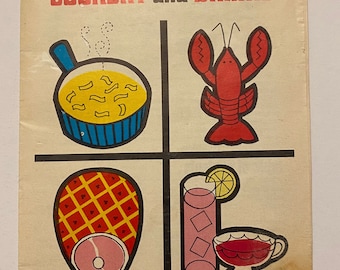 1960s California Wine Cookery and Drinks Cook Booklet Appetizers Casseroles Desserts Recipes Drinks