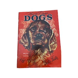 Walter Foster How to Draw DOGS Art Instruction Book 1960’s Collectible