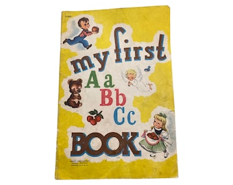 My First ABC Book 1940s Childrens Book