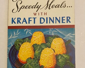 Kraft Dinner Recipe Paper Fold Out Cookbook